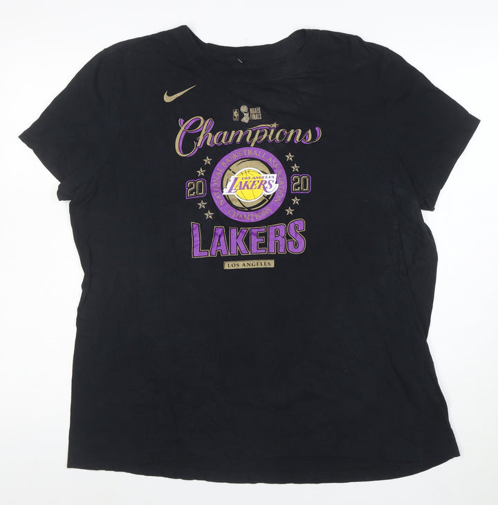 Nike Women's Black Los Angeles Lakers 2020 Champions T-Shirt XL