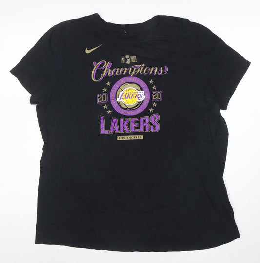 Nike Women's Black Los Angeles Lakers 2020 Champions T-Shirt XL