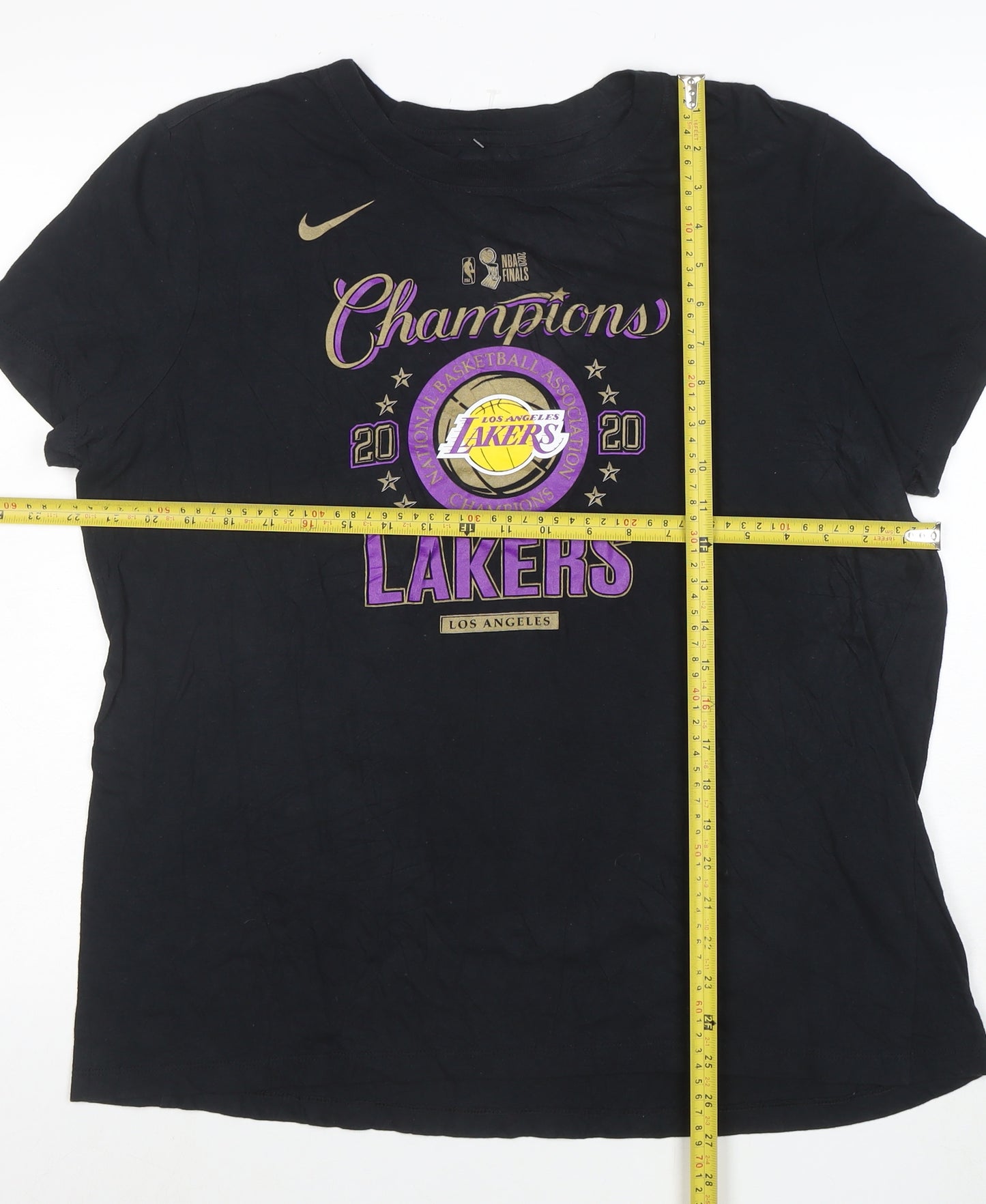 Nike Women's Black Los Angeles Lakers 2020 Champions T-Shirt XL
