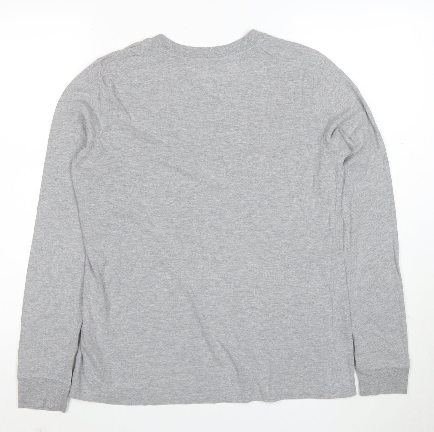 Nike Men's Grey Long Sleeve 'Born To Hoop' Sports T-Shirt Size M