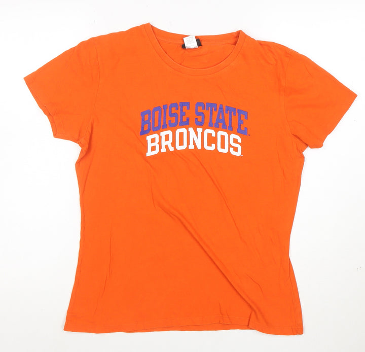 Champion Womens Orange Boise State XL Short Sleeve Cotton T-Shirt