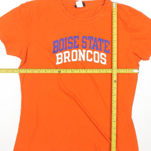 Champion Womens Orange Boise State XL Short Sleeve Cotton T-Shirt