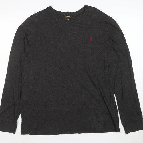 Ralph Lauren Polo Men's Black Long Sleeve Custom Fit T-Shirt XL