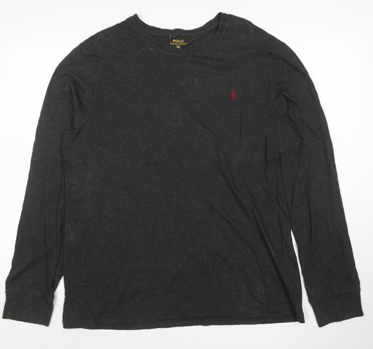 Ralph Lauren Polo Men's Black Long Sleeve Custom Fit T-Shirt XL