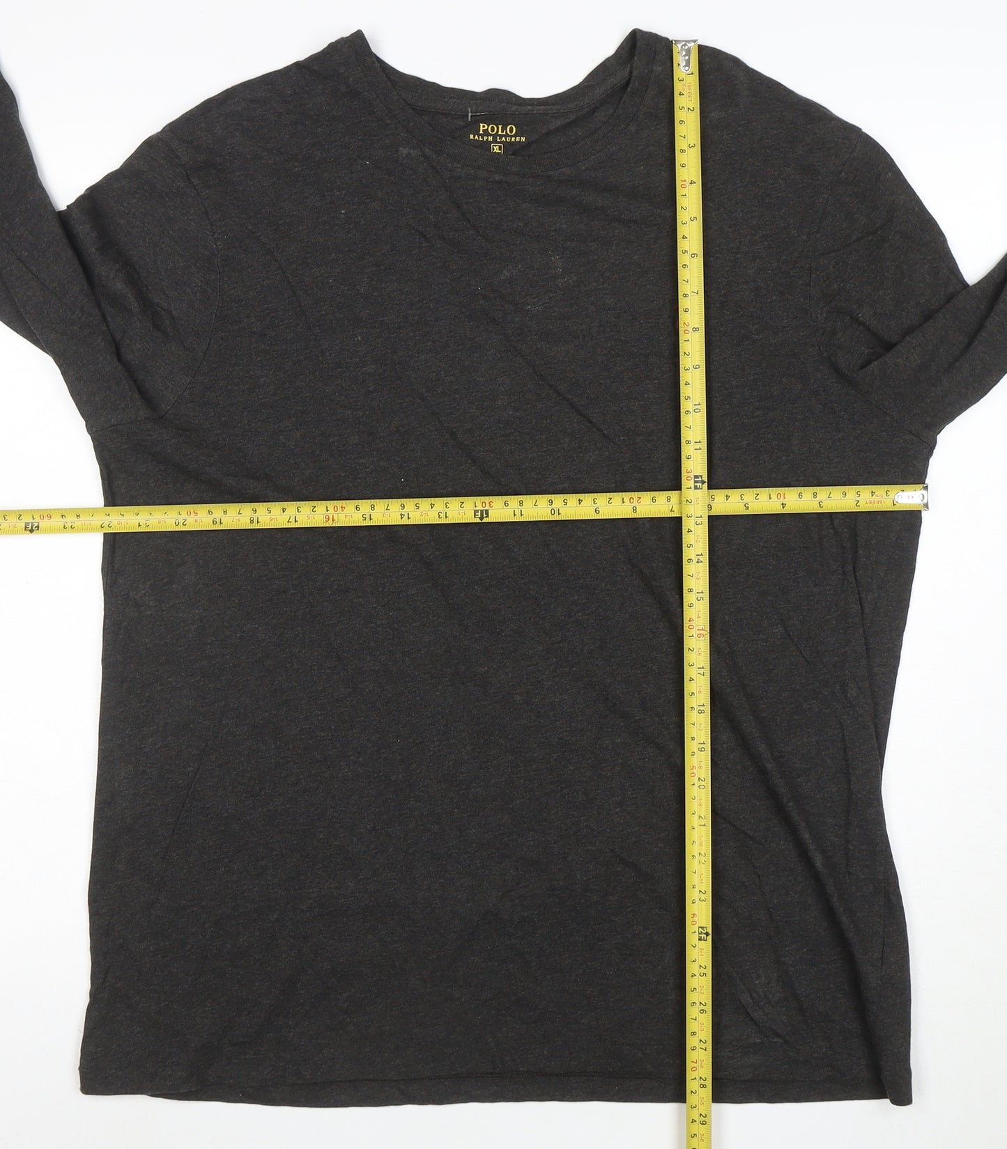 Ralph Lauren Polo Men's Black Long Sleeve Custom Fit T-Shirt XL