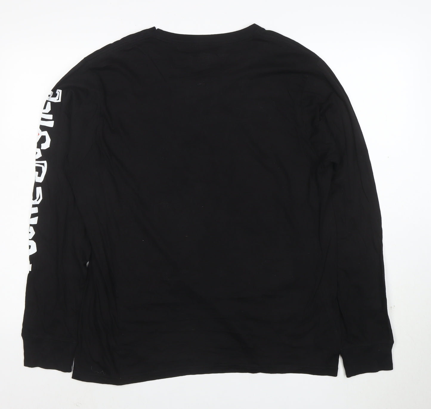 Poetic Justice Men’s Black Long Sleeve Graphic T-Shirt Size L