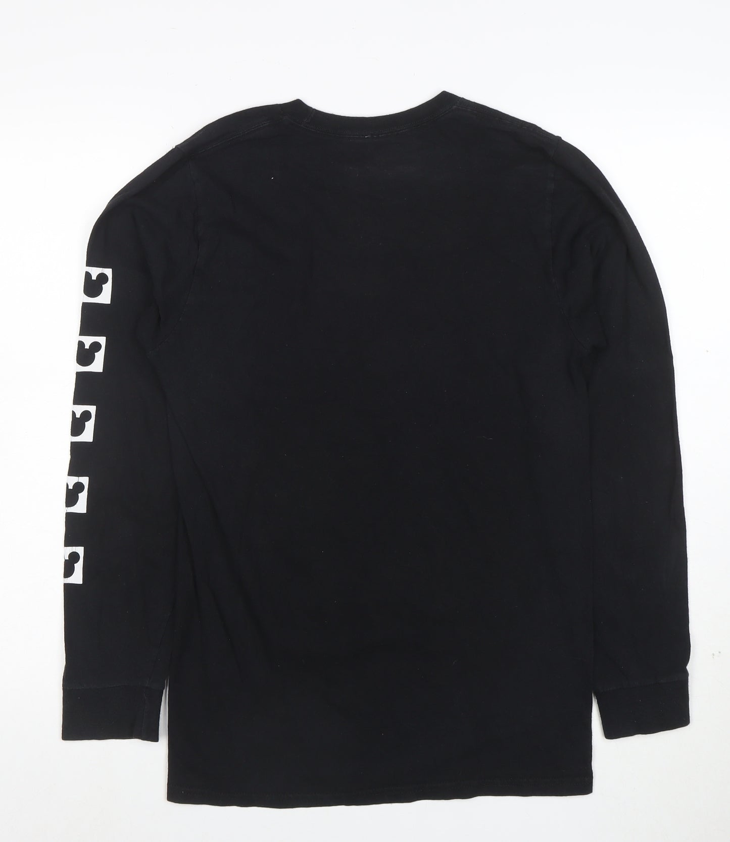 Disney Men's Black Mickey Mouse Long Sleeve Graphic T-Shirt Size S