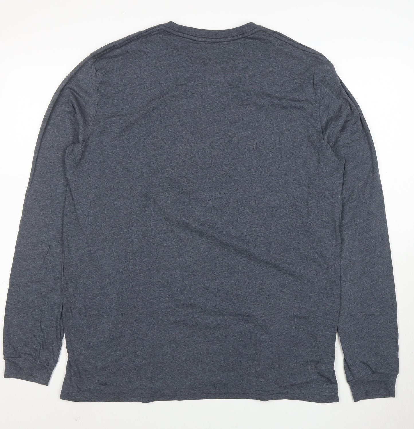 Volcom Men's Grey Long Sleeve Graphic Logo T-Shirt XL