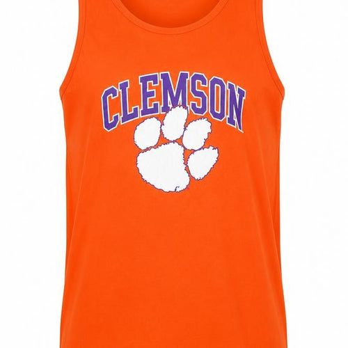 Champion Men's Orange Clemson Sleeveless Graphic T-Shirt Size M