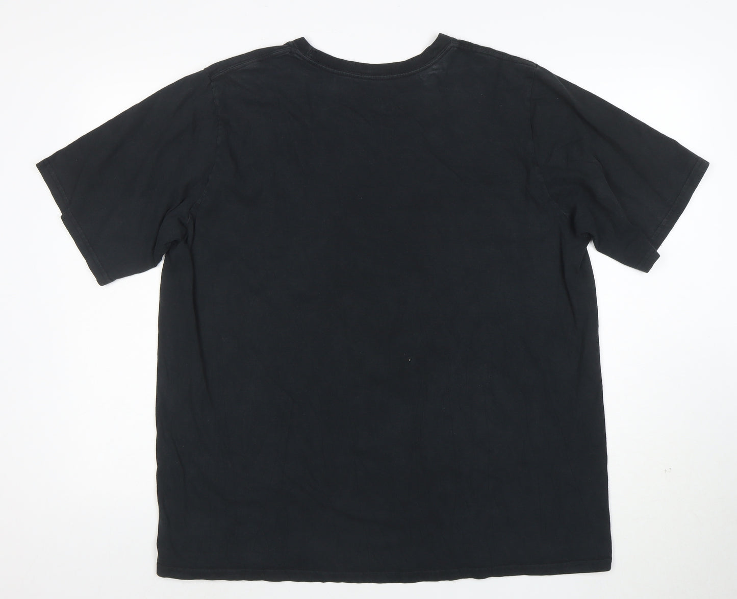 Nike Mens Black 2XL Slim Fit Graphic Sports T-Shirt
