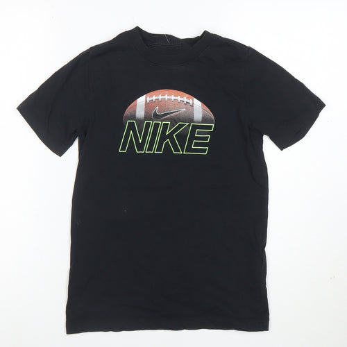 Nike Boys Black Medium American Football Graphic Short Sleeve T-Shirt