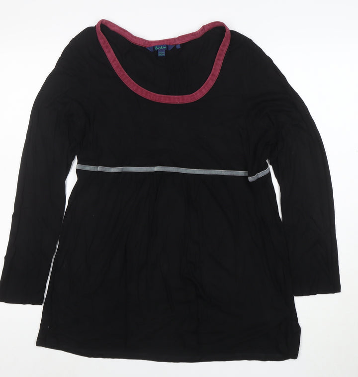 Boden Womens Black Long Sleeve Tunic Blouse Size 18