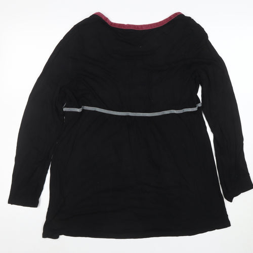 Boden Womens Black Long Sleeve Tunic Blouse Size 18