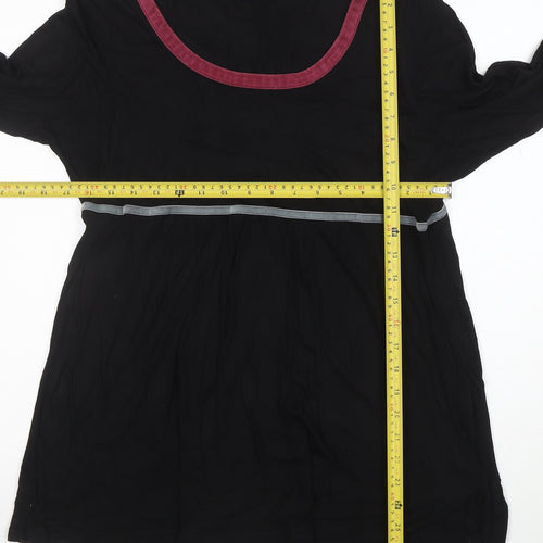 Boden Womens Black Long Sleeve Tunic Blouse Size 18