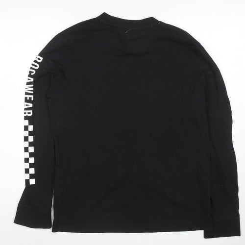 Rocawear Men's Black Racing Division Long Sleeve T-Shirt M