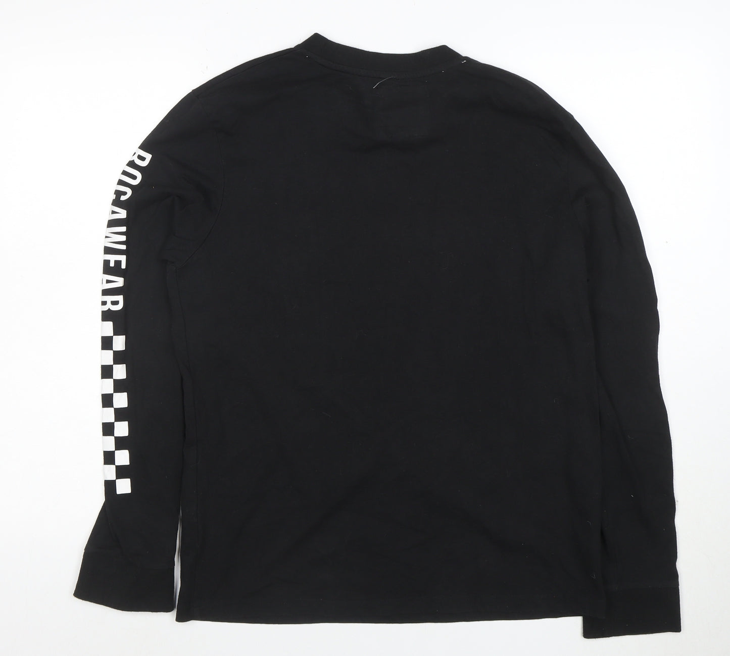Rocawear Men's Black Racing Division Long Sleeve T-Shirt M