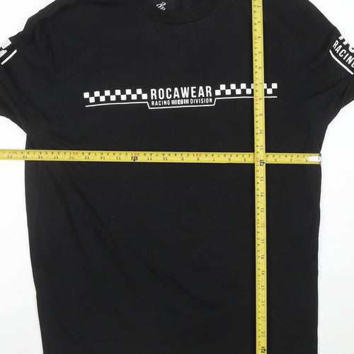 Rocawear Men's Black Racing Division Long Sleeve T-Shirt M