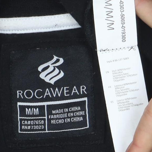 Rocawear Men's Black Racing Division Long Sleeve T-Shirt M