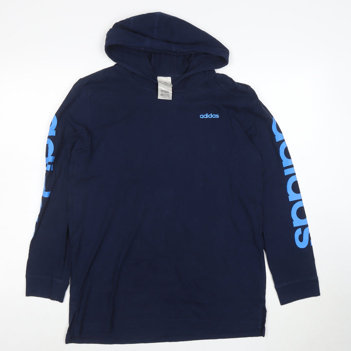 adidas Men's Blue XL Pullover Hoodie Long Sleeve Sportswear