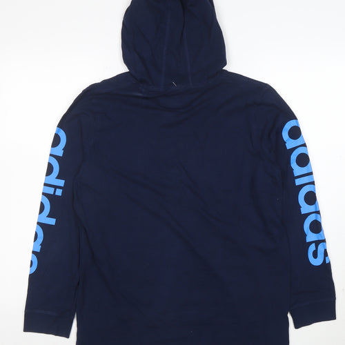 adidas Men's Blue XL Pullover Hoodie Long Sleeve Sportswear