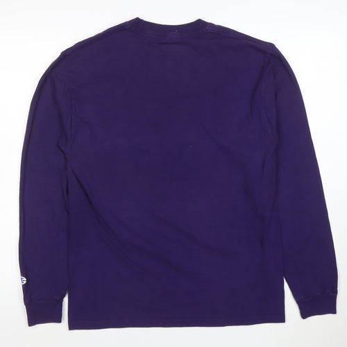 Champion Men's Purple Furman University Long Sleeve T-Shirt Size M