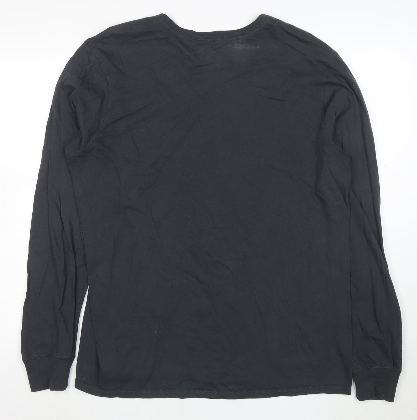 Nike Men's Black Long Sleeve Athletic Graphic T-Shirt Size L