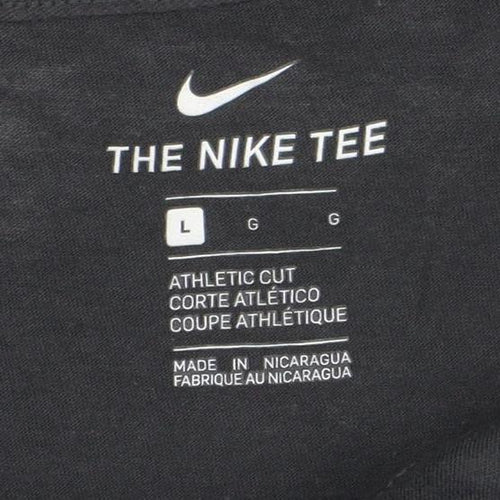 Nike Men's Black Long Sleeve Athletic Graphic T-Shirt Size L