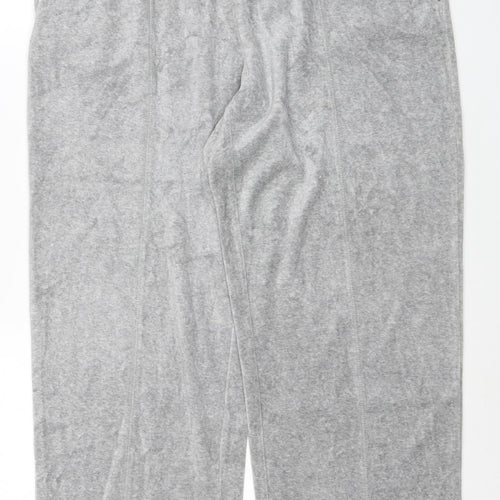 Liz Claiborne Women Petite Grey Cotton Blend Sweatpants L