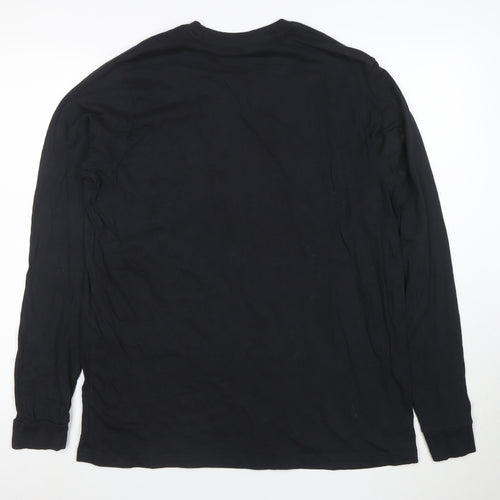 Adidas Men's Black Long Sleeve Softball Amplifier Tee L