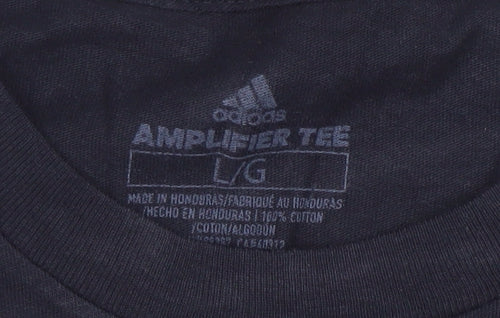 Adidas Men's Black Long Sleeve Softball Amplifier Tee L