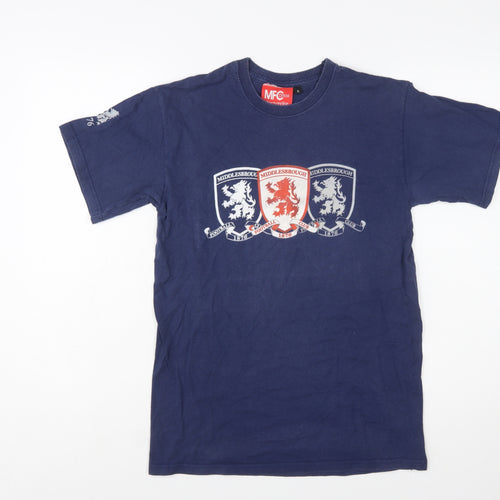 MFC Official Merchandise Men's Navy Short Sleeve T-Shirt Small