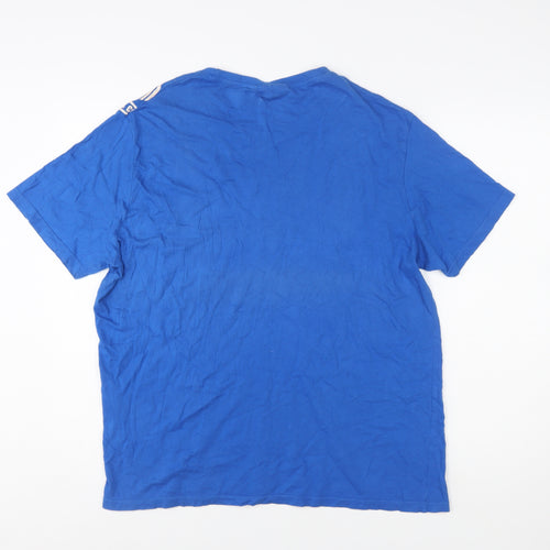 OWK Men's Blue Graphic Print Sport Tech XL T-Shirt