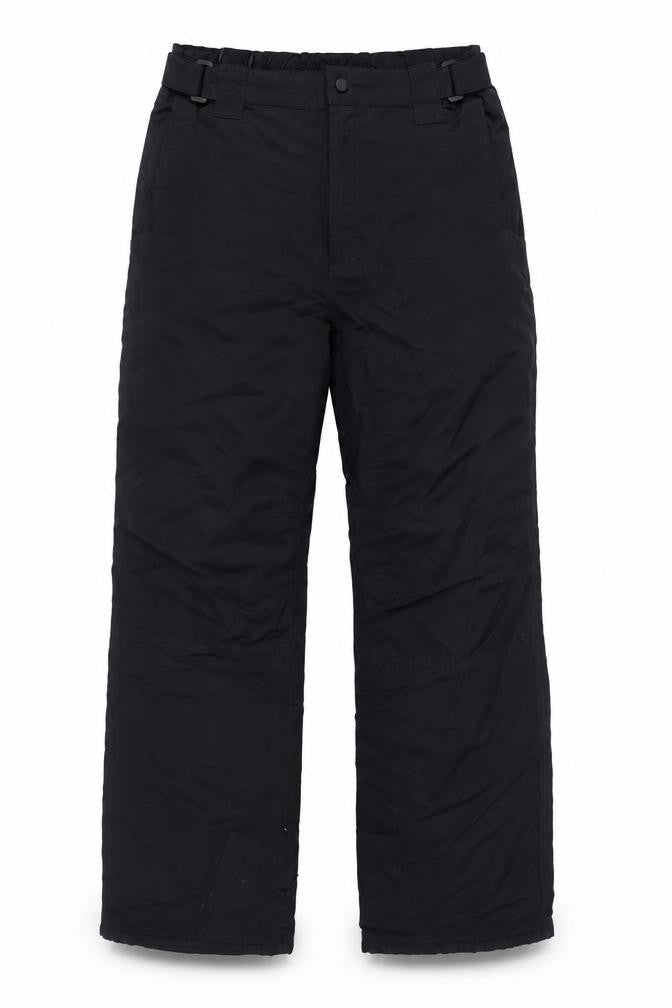 Front view of Alpine SnowSport Men's Black L Snow Pants Waterproof Winter