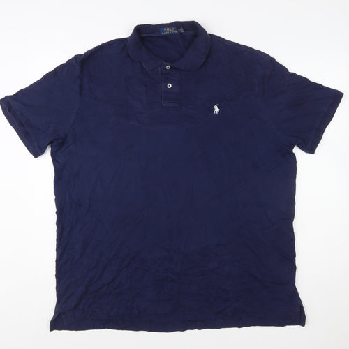 Ralph Lauren Men’s Blue XL Polo Shirt 100% Cotton Classic Fit