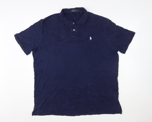 Ralph Lauren Men’s Blue XL Polo Shirt 100% Cotton Classic Fit