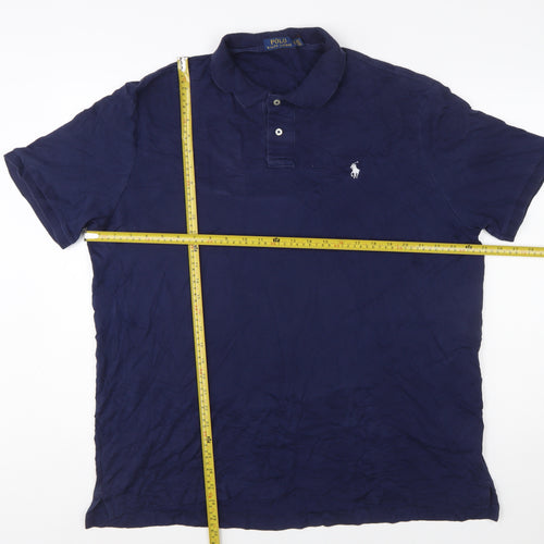 Ralph Lauren Men’s Blue XL Polo Shirt 100% Cotton Classic Fit