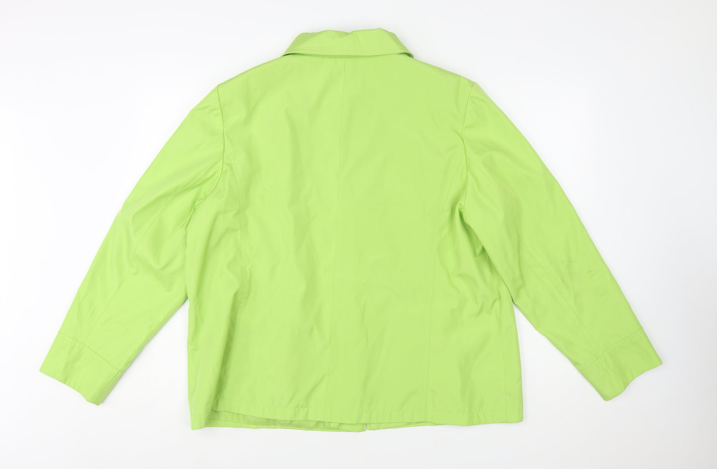 Bm Women's Green Lightweight Full Zip Polyester Jacket Size L