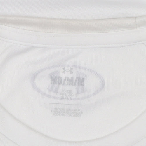 Under Armour Mens White M Basic Performance T-Shirt