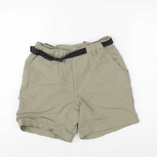 The North Face Womens Beige Cargo Shorts S Lightweight Nylon