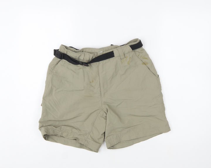 The North Face Womens Beige Cargo Shorts S Lightweight Nylon