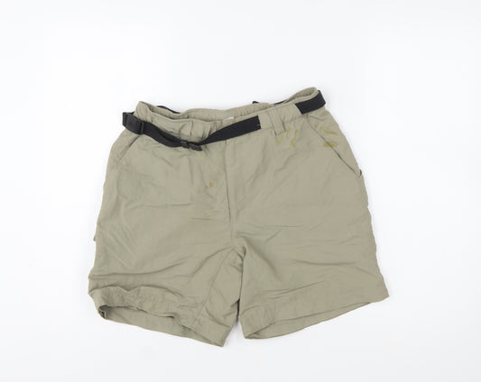 The North Face Womens Beige Cargo Shorts S Lightweight Nylon