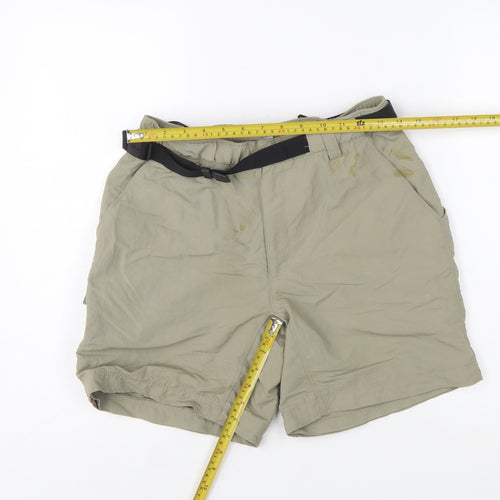 The North Face Womens Beige Cargo Shorts S Lightweight Nylon
