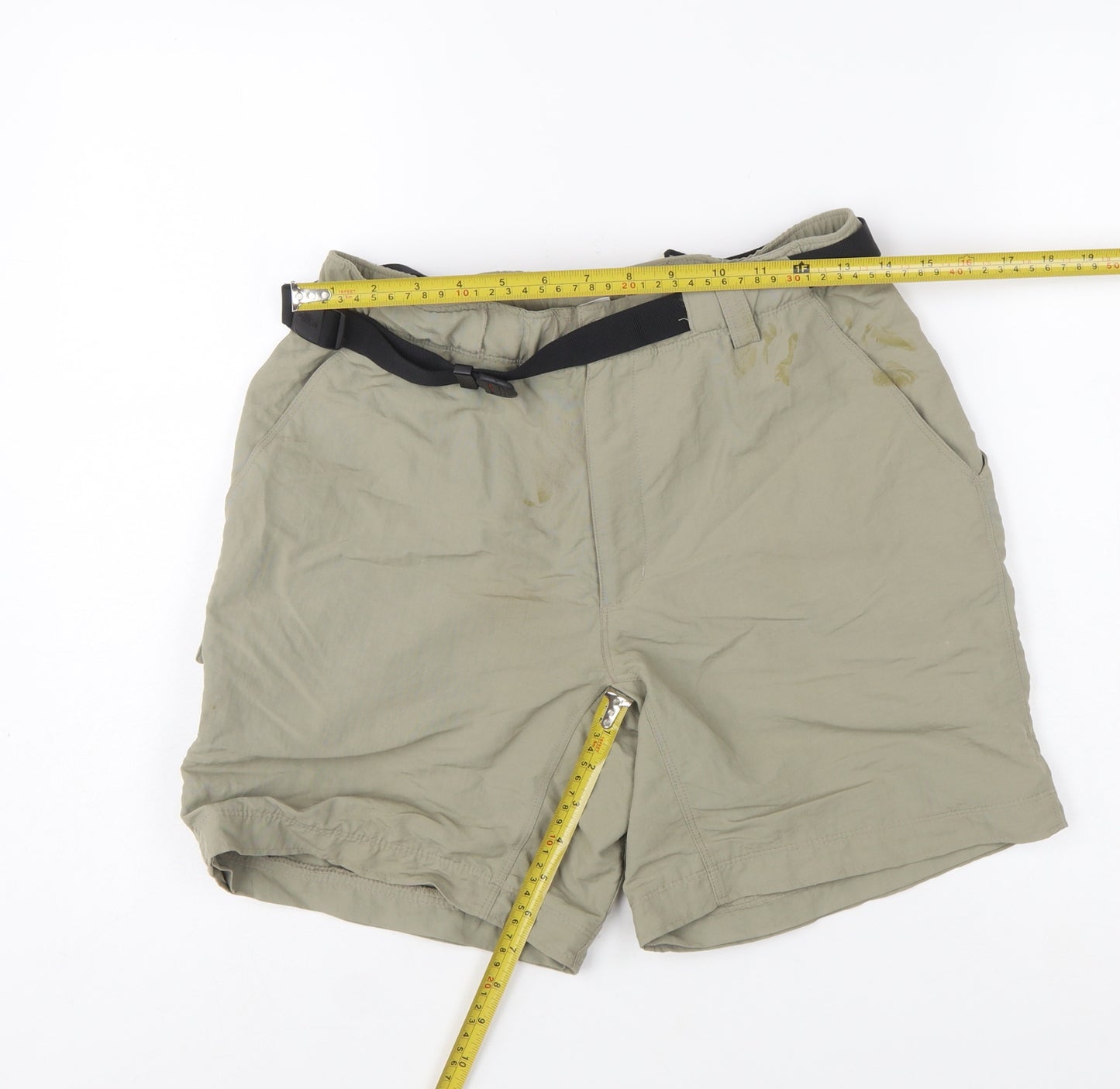 The North Face Womens Beige Cargo Shorts S Lightweight Nylon