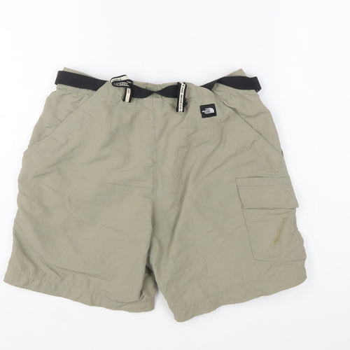 The North Face Womens Beige Cargo Shorts S Lightweight Nylon