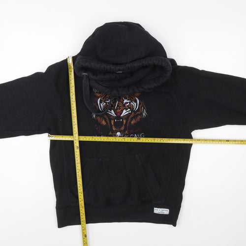 Hari and The Gang Women's Black Tiger Pullover Hoodie Size S