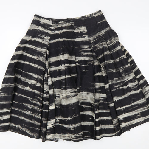 Marks and Spencer Women’s Black A-Line Floral Midi Skirt Size 10L