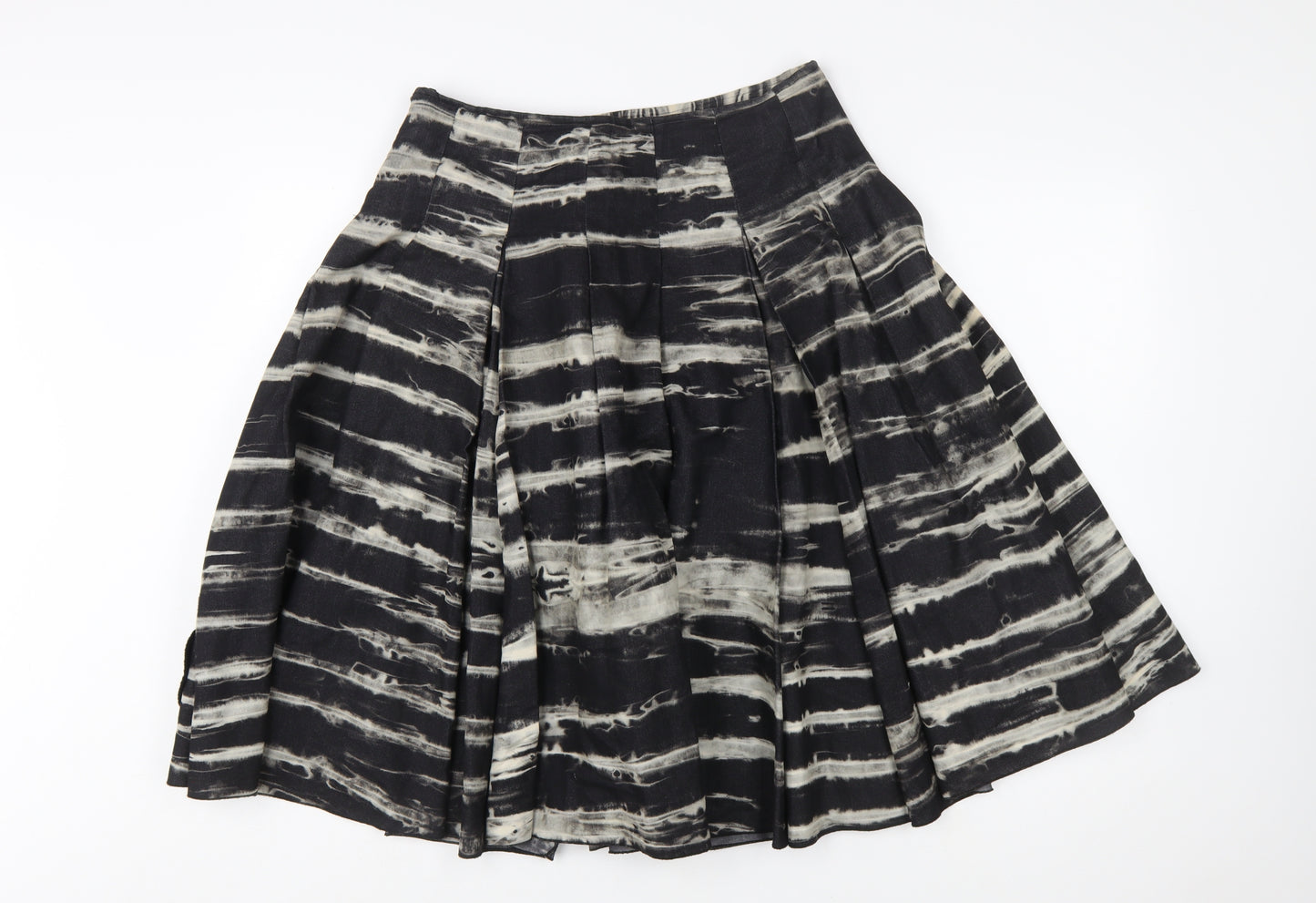 Marks and Spencer Women’s Black A-Line Floral Midi Skirt Size 10L