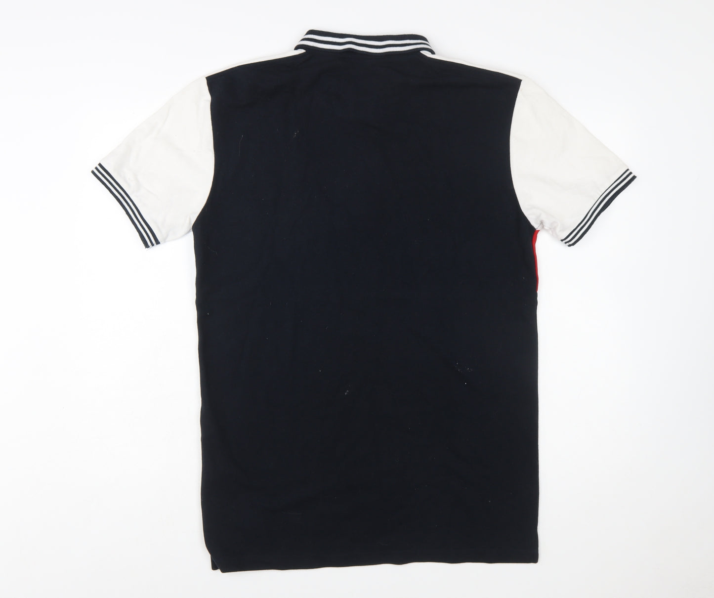 QE FRY 07 Men's Multicoloured 2XL Colourblock Polo Shirt