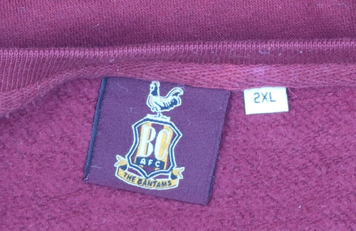 Bradford City AFC Men’s Red 2XL Pullover Sweatshirt