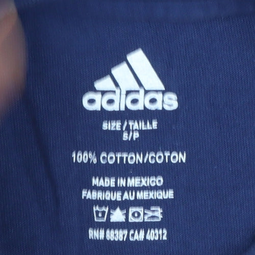 Adidas Mens Navy Toronto Maple Leafs Short Sleeve T-Shirt Size S